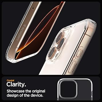 Spigen Ultra Clear Transparent Case for iPhone 15 Pro & 16 Pro Max