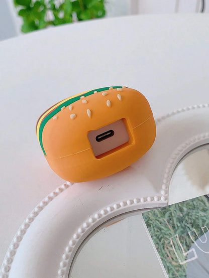 Iphone Charger Case Cover - Burger - 4 Piece Set (With Wire Protector)