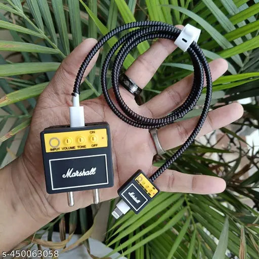 Iphone Charger Case Cover - Marshall - 4 Piece Set (With Wire Protector)
