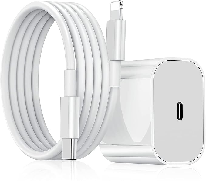 Original 20W Charger (Adapter & Cable White) with 6 Months Warranty