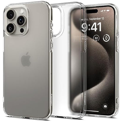 Spigen Ultra Clear Transparent Case for iPhone 15 Pro & 16 Pro Max