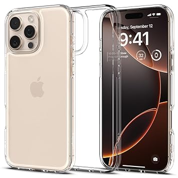 Spigen Ultra Clear Transparent Case for iPhone 15 Pro & 16 Pro Max